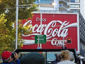 Coca Cola Sign at King's Cross